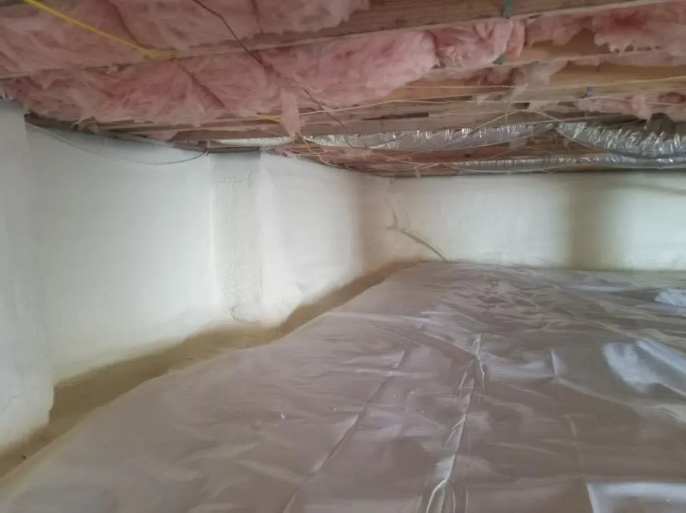 Crawl space encapsulation with closed-cell spray foam for Attic Insulation in Sapulpa